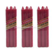 Red Color taper candle as advent menorah candles